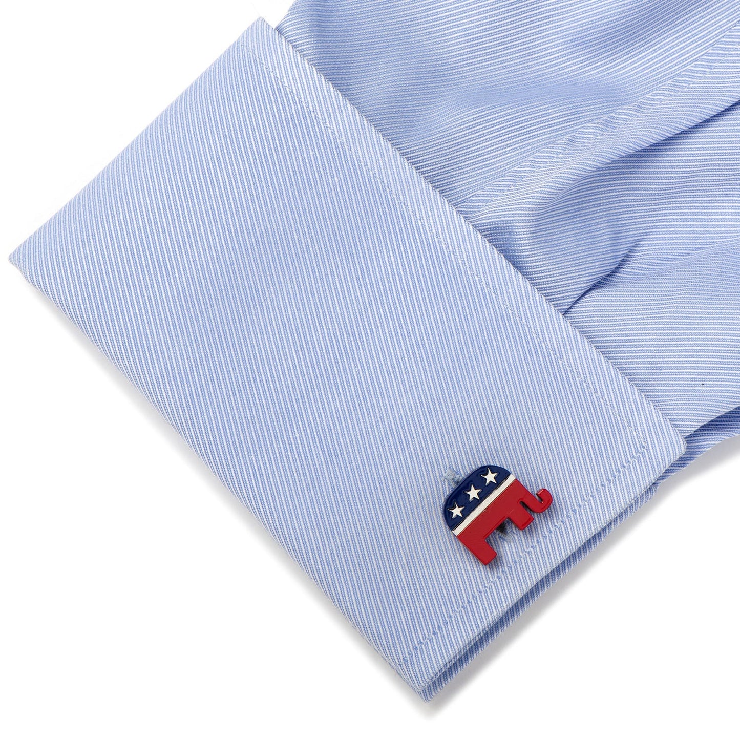 Stainless Steel Republican Elephant Cufflinks - Concordia Style Boutique