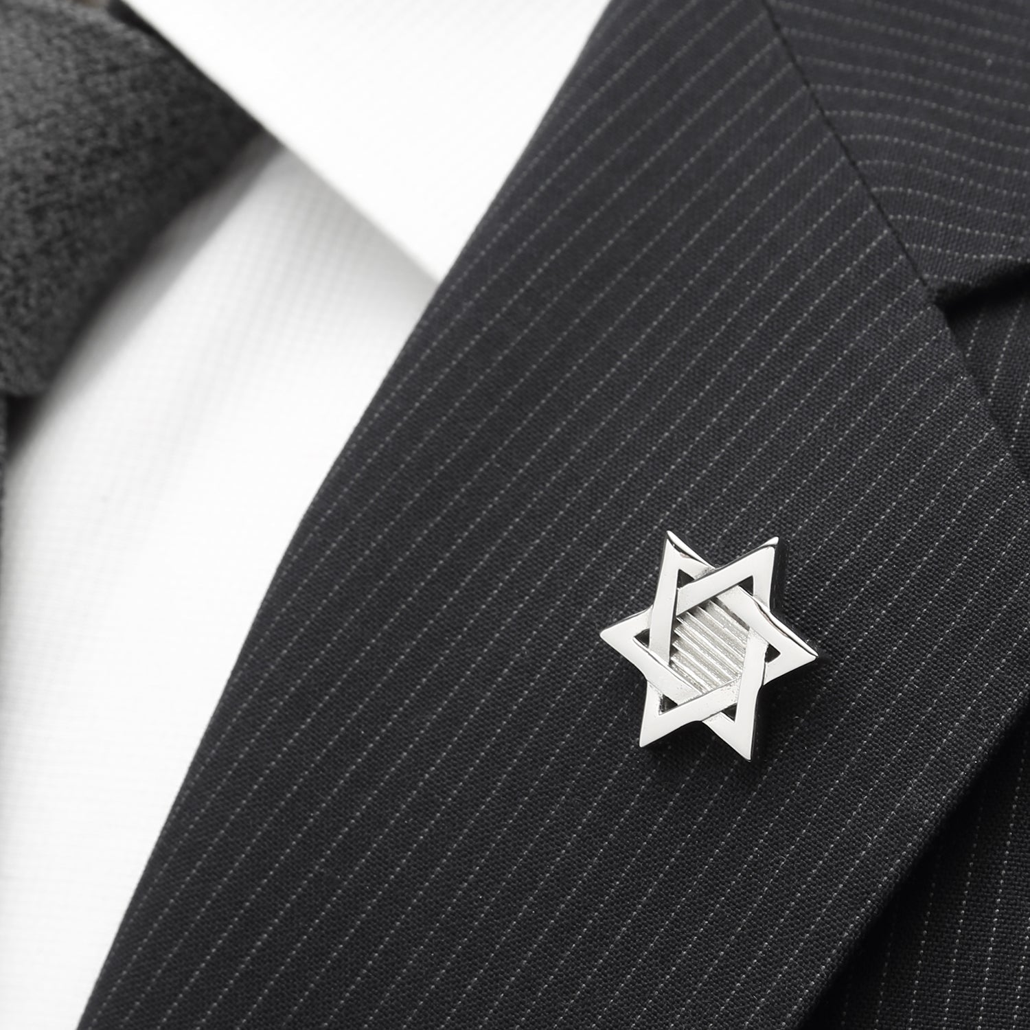 Star of David Stainless Steel Lapel Pin - Concordia Style Boutique
