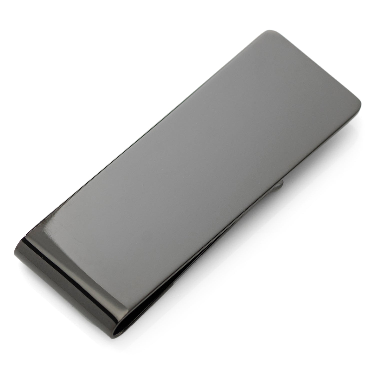 Stainless Steel Gunmetal Engravable Money Clip - Concordia Style Boutique
