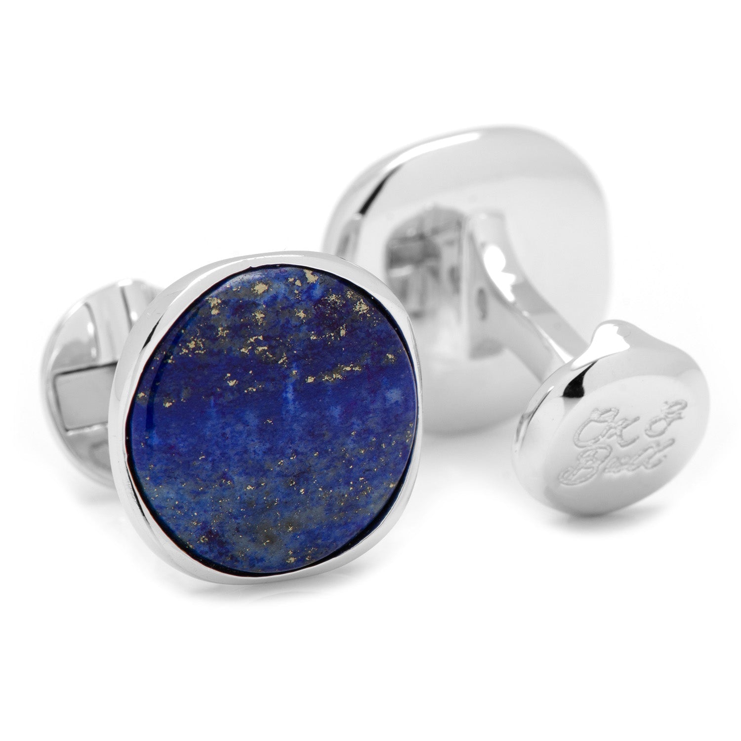 Sterling Silver Classic Formal Lapis Cufflinks - Concordia Style Boutique