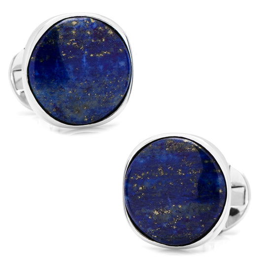 Sterling Silver Classic Formal Lapis Cufflinks - Concordia Style Boutique