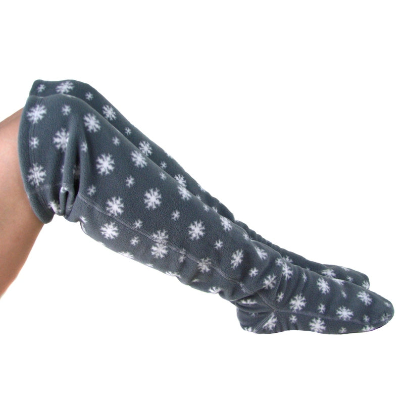 Over The Knee Fleece Socks - Snow