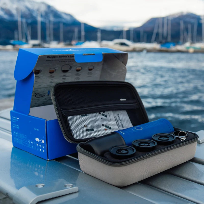 Nano Portable Espresso Machine Set (Ocean Blue) - Concordia Style Boutique