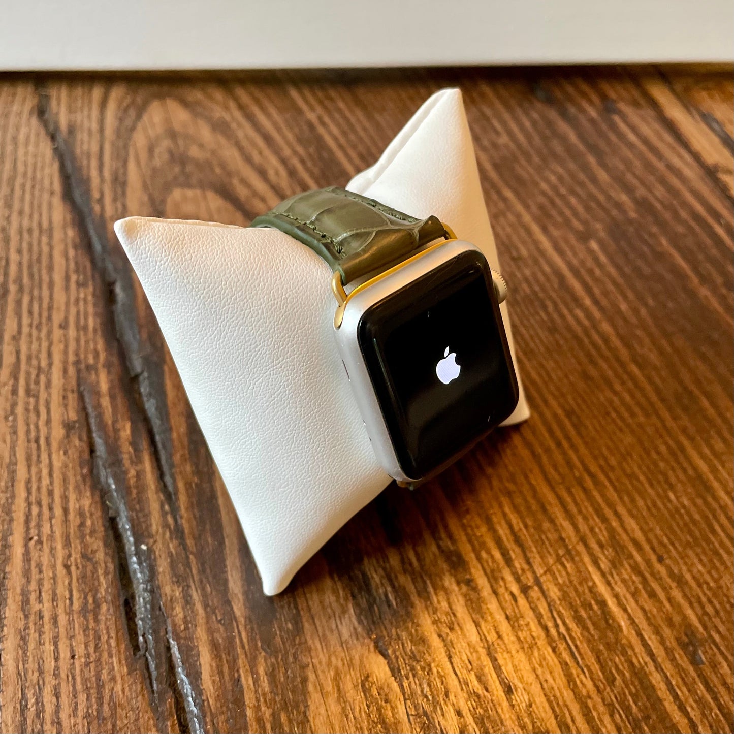 Apple Watch Band, Olive Matte Alligator