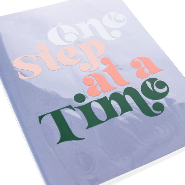 One Step At A Time Vinyl Journal | 120 Pages | Grid on Left Side, Lined on Right - Concordia Style Boutique