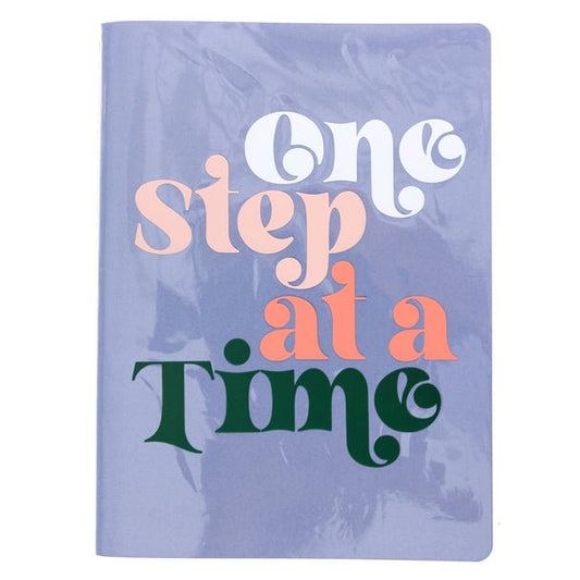 One Step At A Time Vinyl Journal | 120 Pages | Grid on Left Side, Lined on Right - Concordia Style Boutique