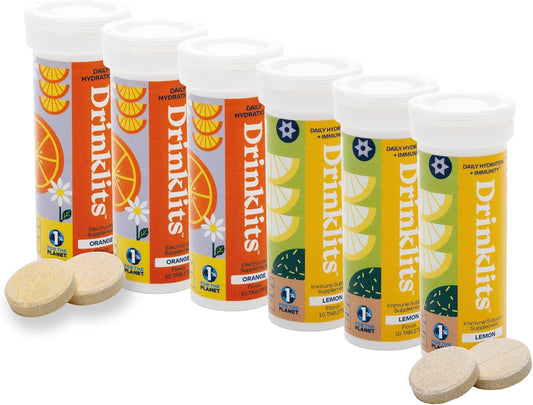 Orange Daily Hydration & Lemon Daily Immune Support (6) Tube Combo Pack - Concordia Style Boutique