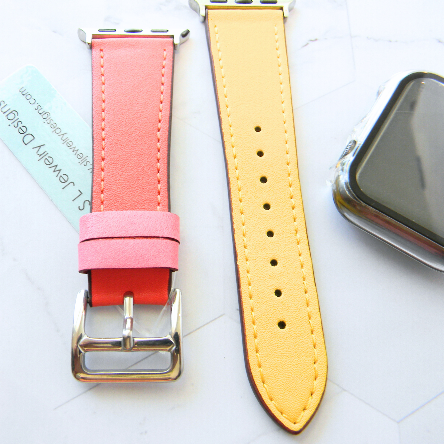 Leather Watch Bands Made for Apple Watch - Two Tone Bands