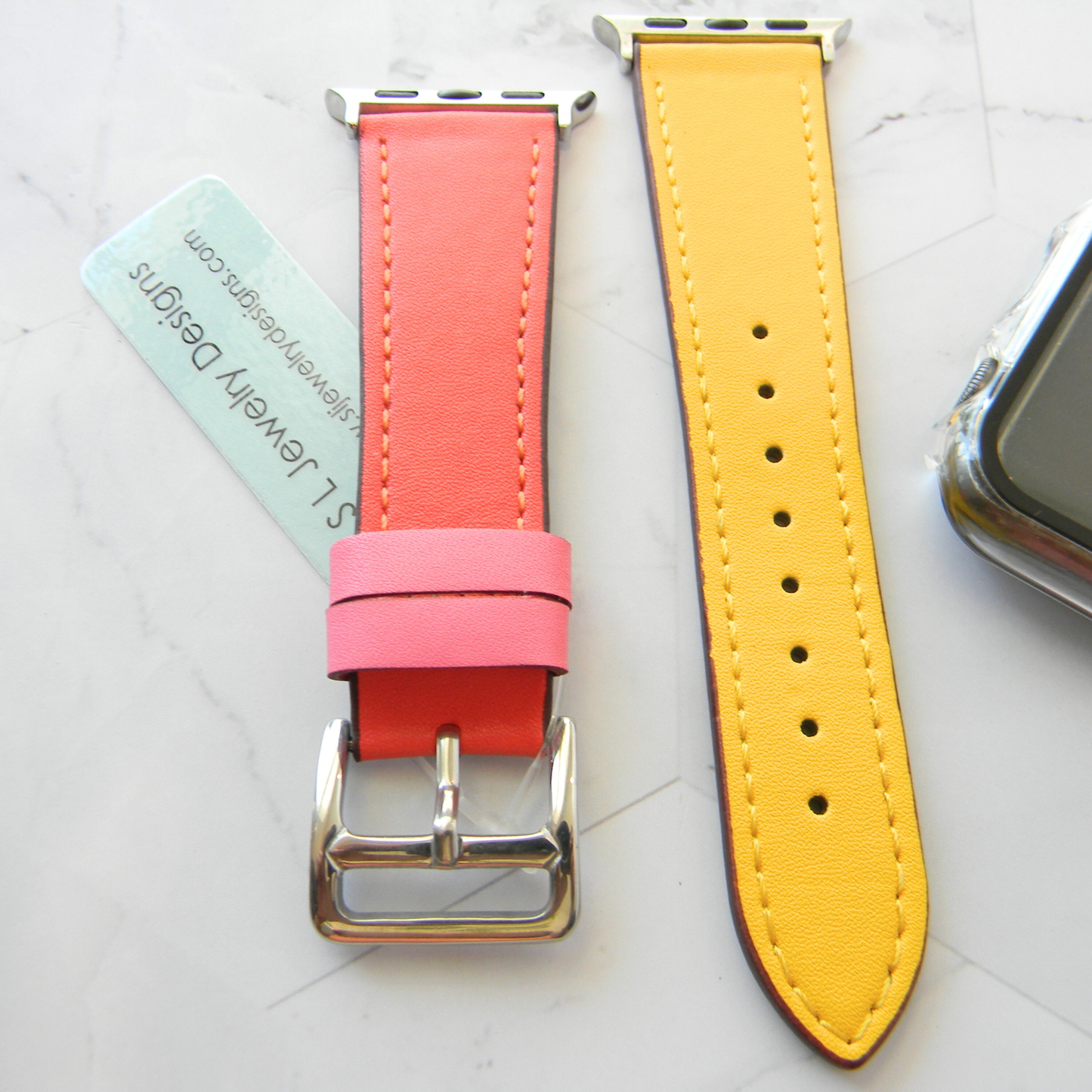 Leather Watch Bands Made for Apple Watch - Two Tone Bands