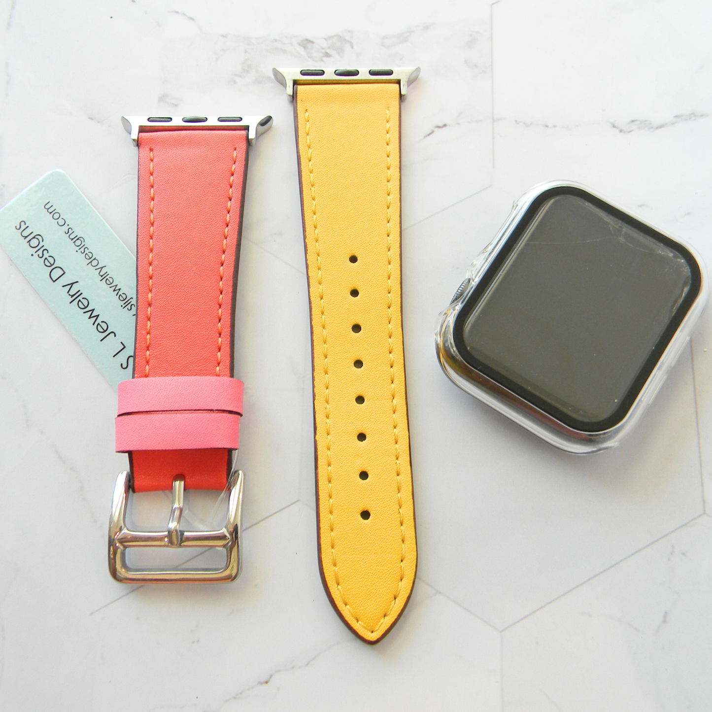 Leather Watch Bands Made for Apple Watch - Two Tone Bands