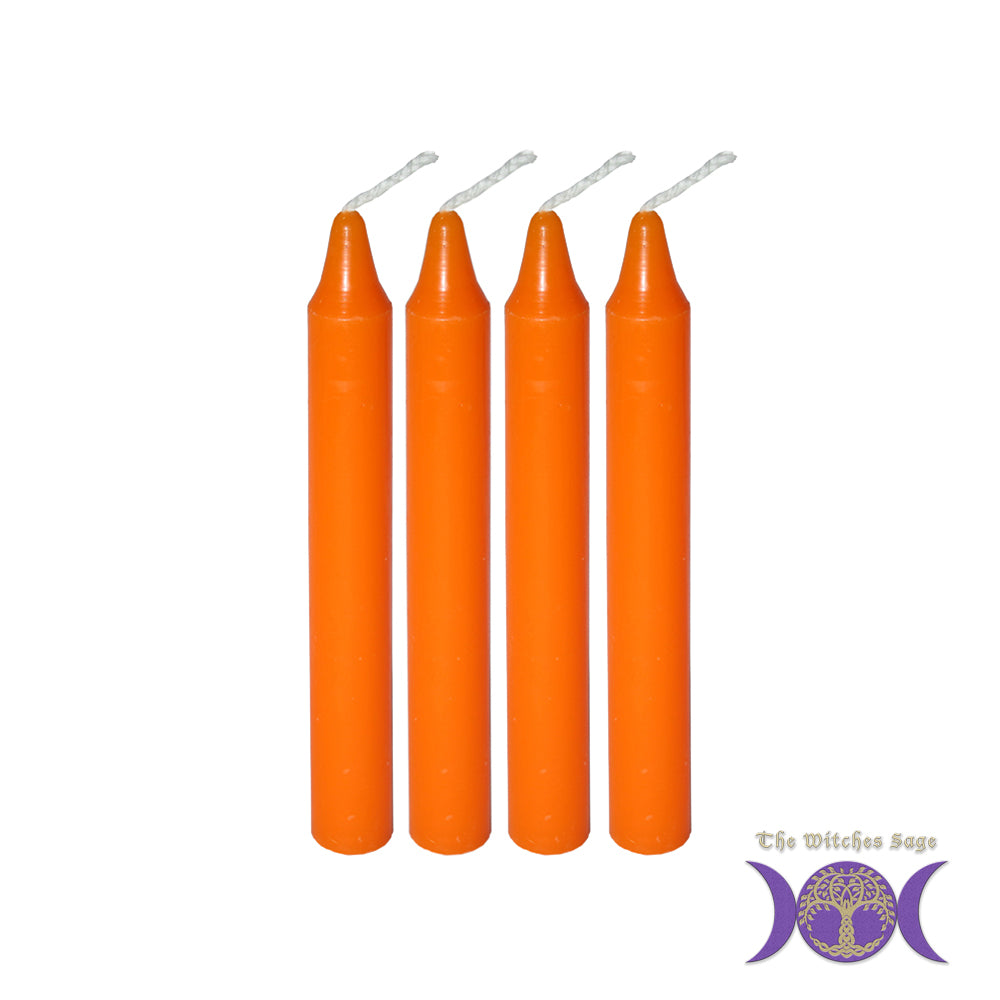 Mini Ritual Candle - Orange (Set of 4) - Concordia Style Boutique