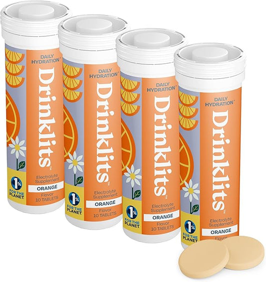 Orange Daily Hydration Tablets (4) Tube Bundle - Concordia Style Boutique