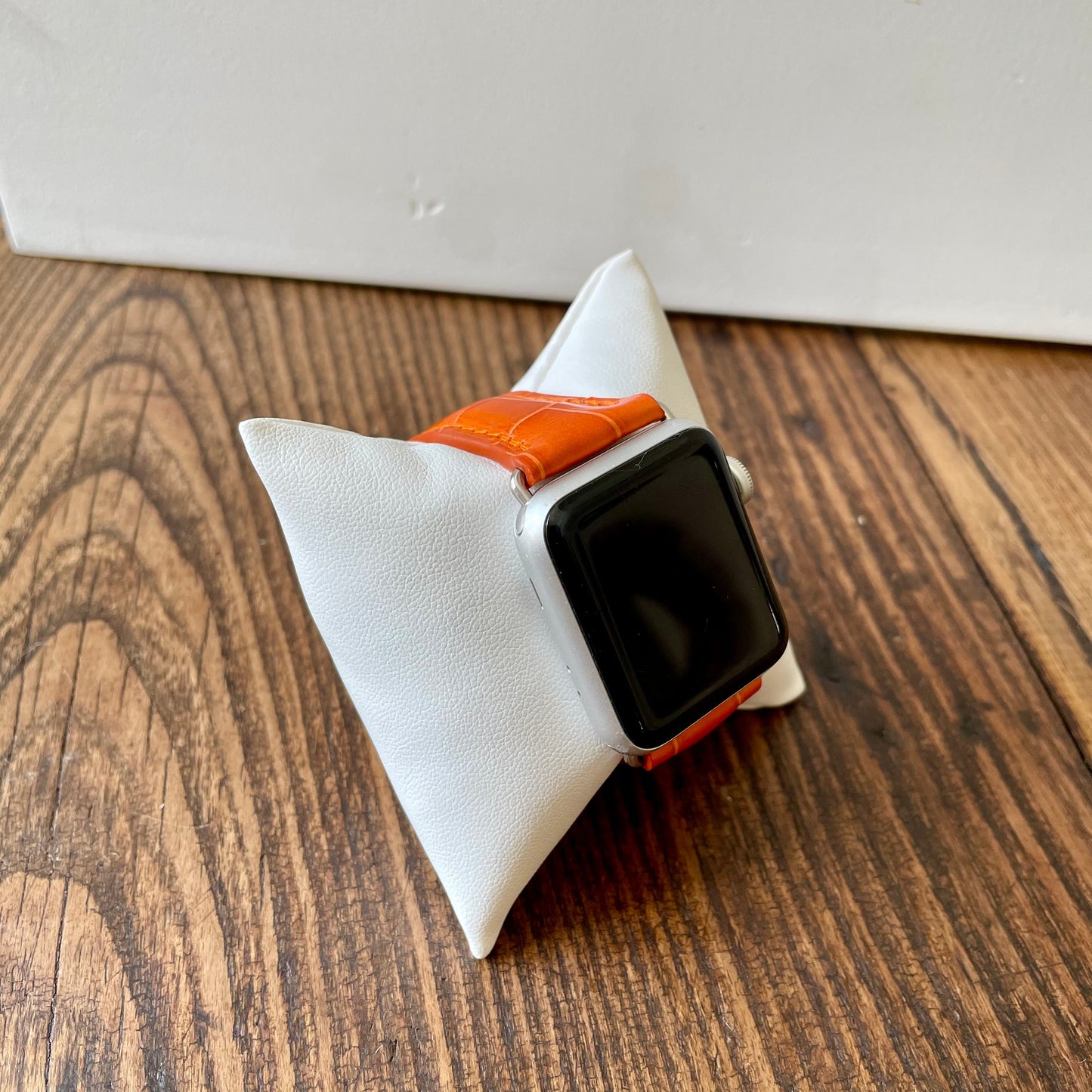 Apple Watch Band, Orange Glazed Alligator