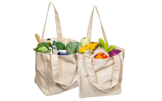 Canvas Grocery Tote Bags - Concordia Style Boutique