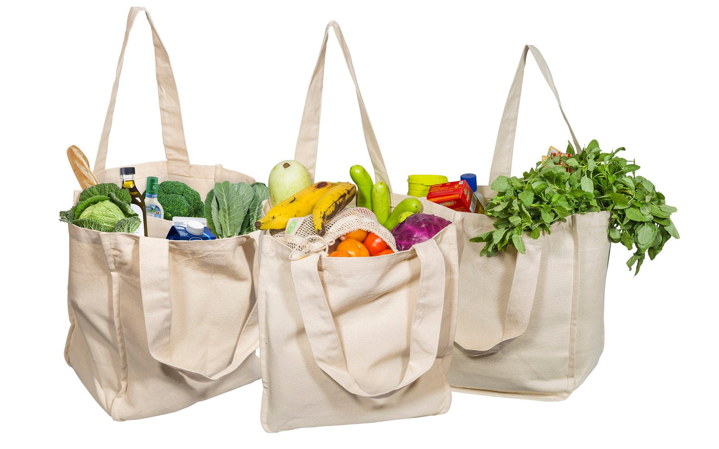 Canvas Grocery Tote Bags - Concordia Style Boutique