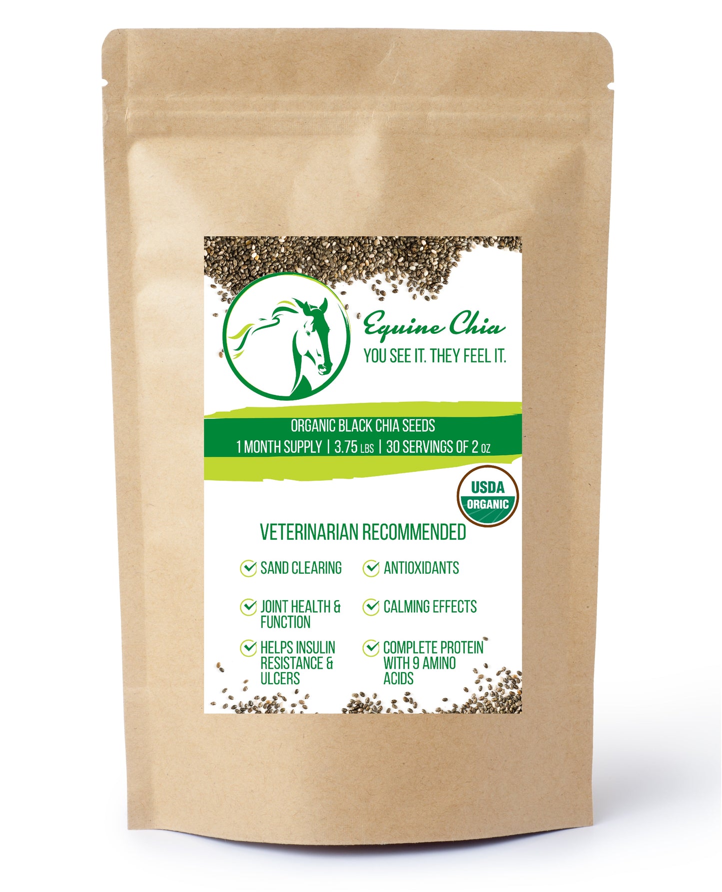 Organic Equine Chia Pouches