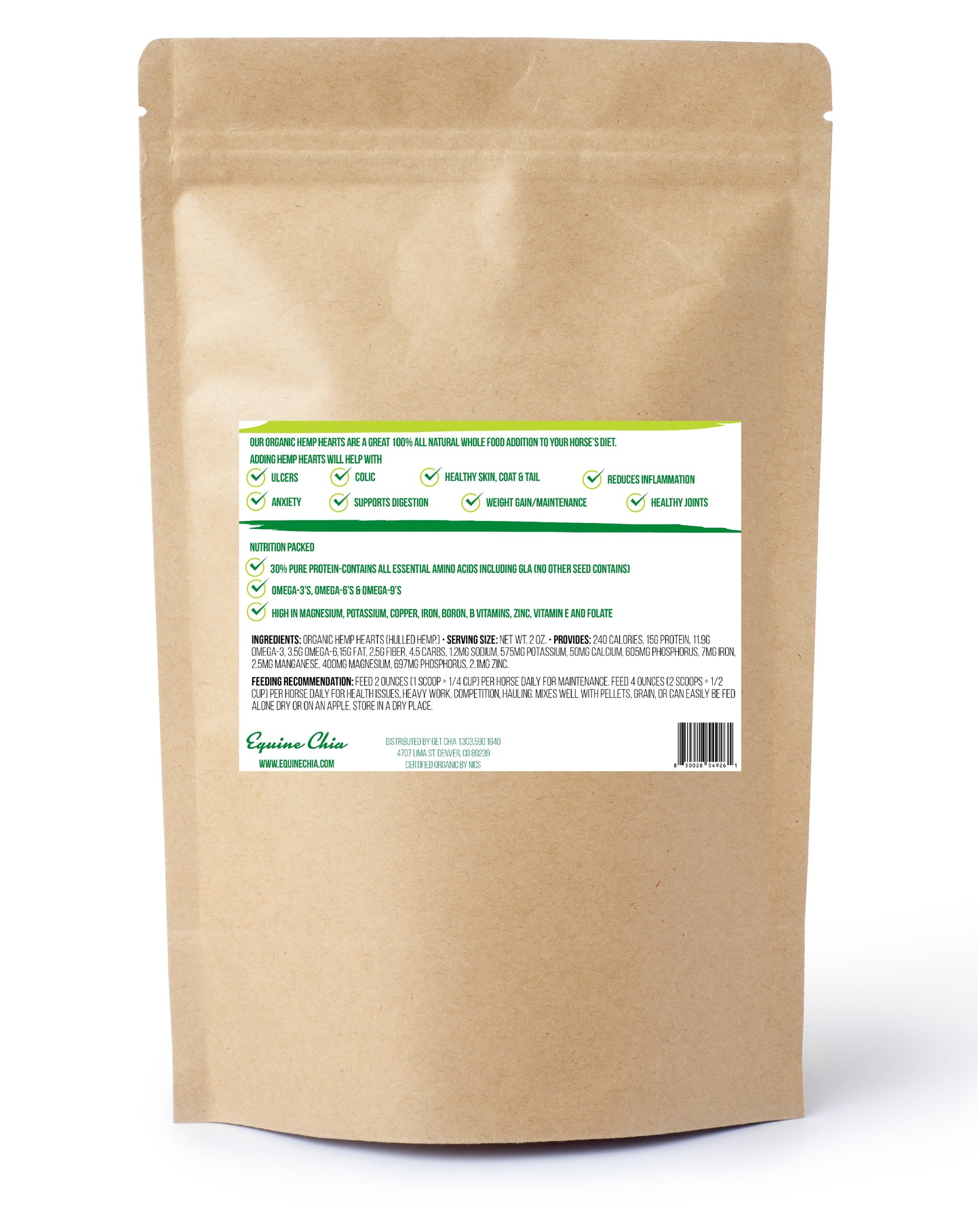 Organic Equine Hemp Hearts