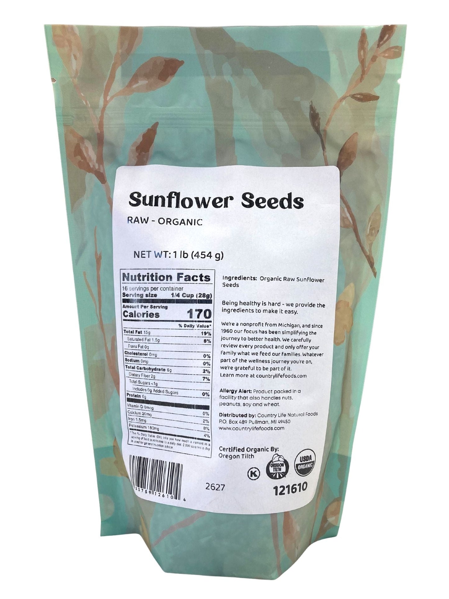 Sunflower Seeds, Raw, Organic - Concordia Style Boutique