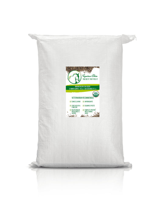 Organic Equine Chia Bulk Sacks (45 LBS)