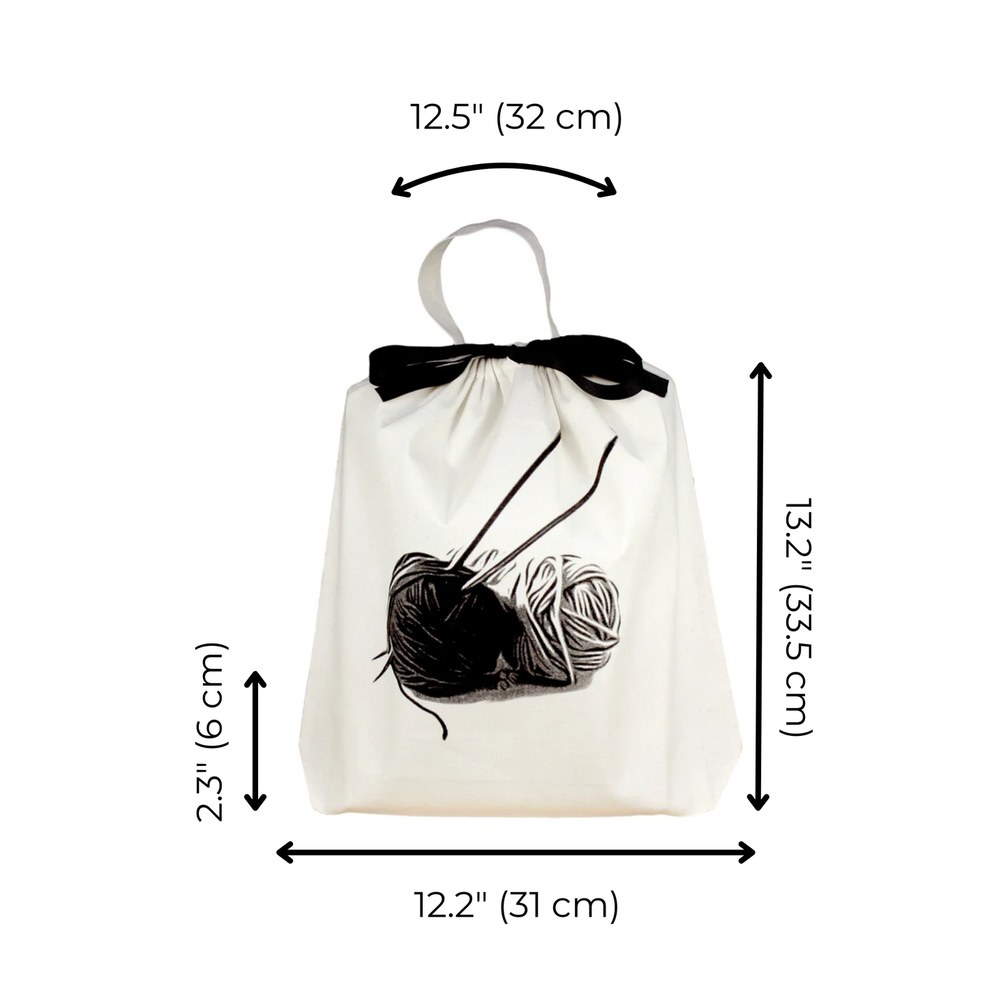 Knitting Bag, Cream - Concordia Style Boutique