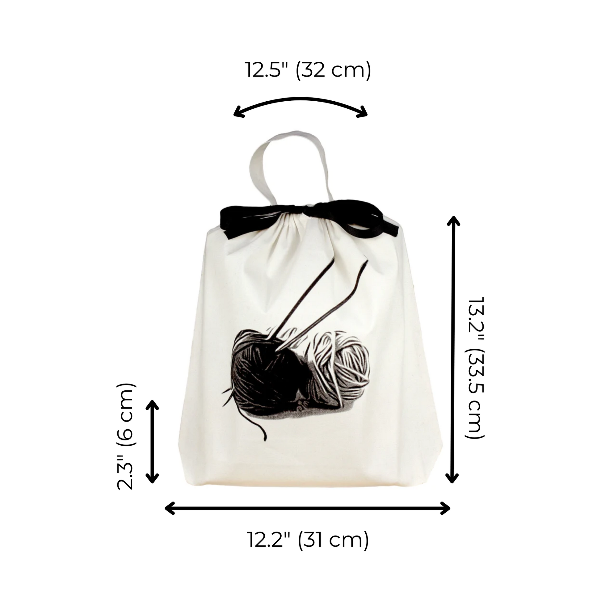 Knitting Bag, Cream - Concordia Style Boutique