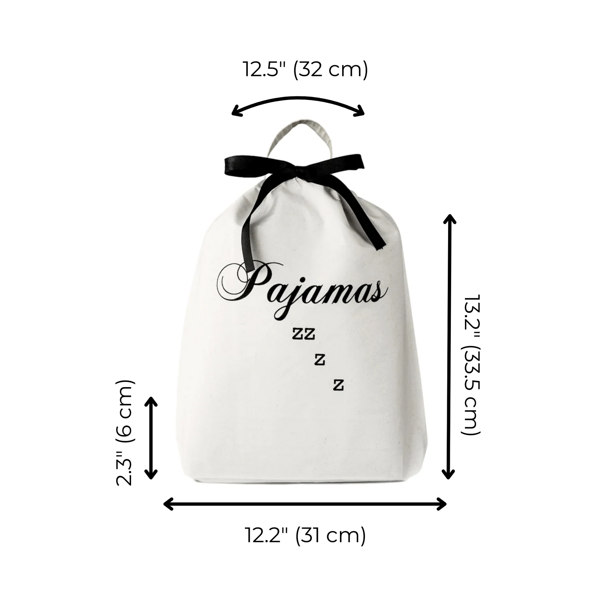 Pajamas Zzzz Travel Bag, Cream - Concordia Style Boutique