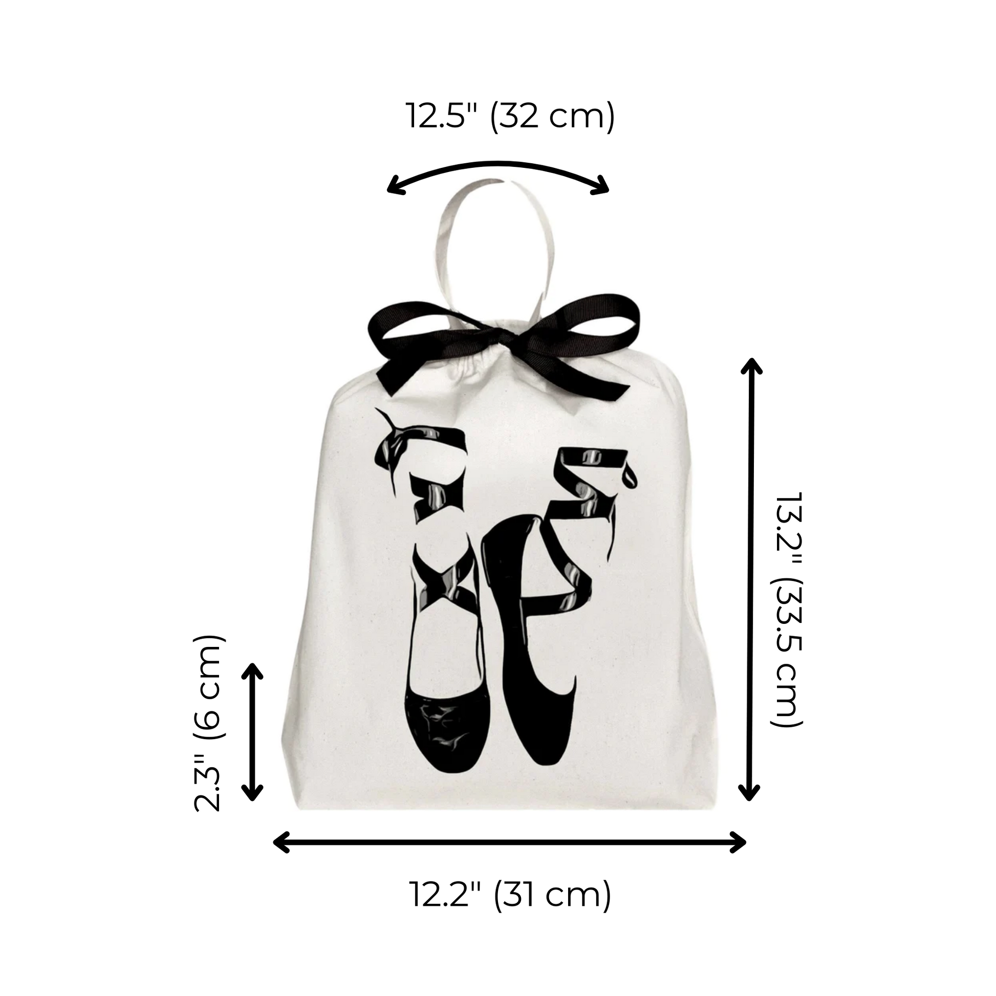 Pointe Ballerina Shoe Bag, Cream - Concordia Style Boutique
