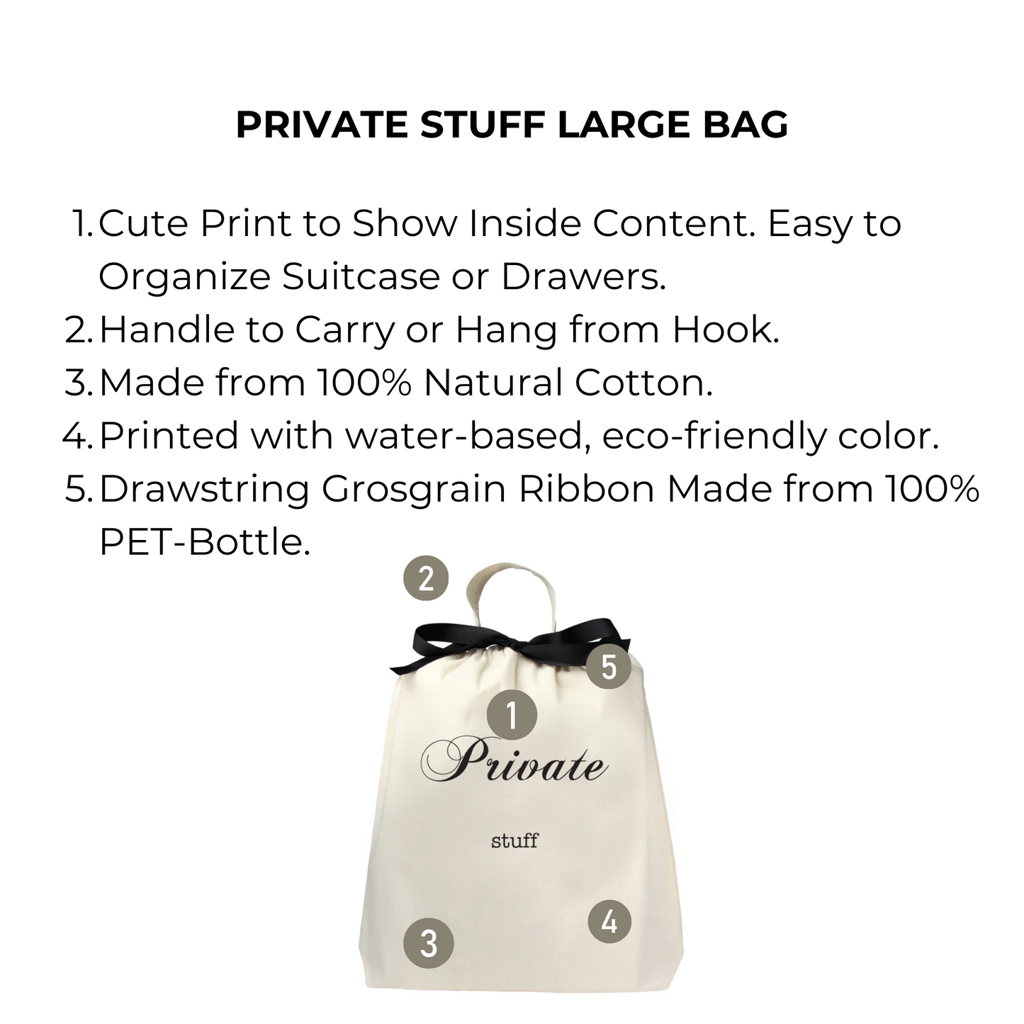 Private Stuff Large Bag, Cream - Concordia Style Boutique