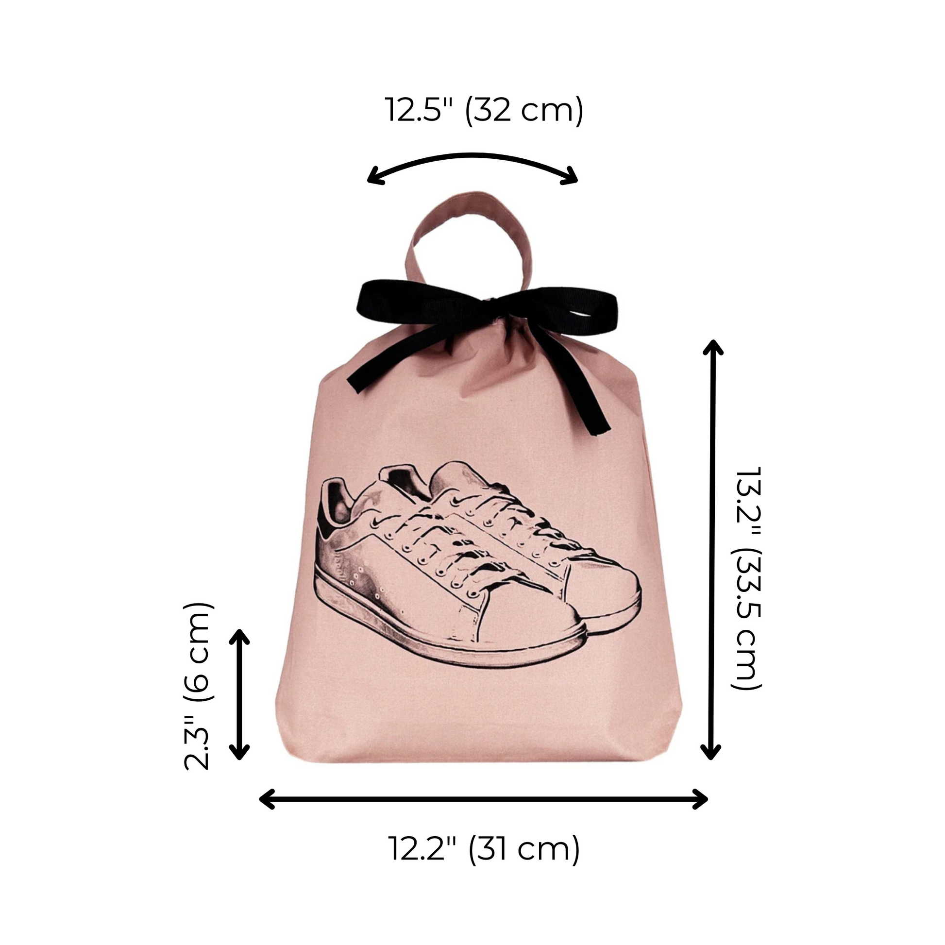 Tennis Sneaker Shoe Bag, Pink/Blush - Concordia Style Boutique