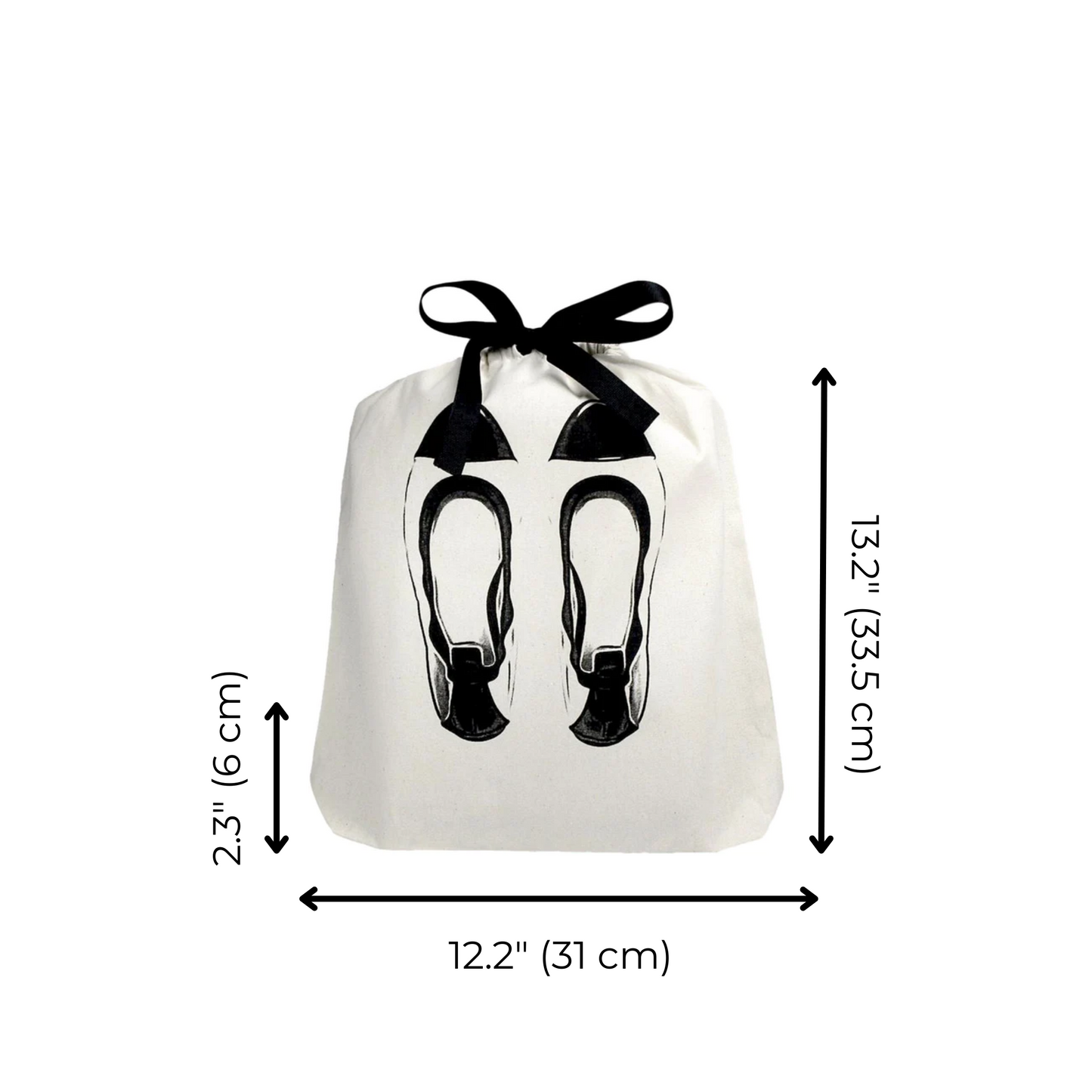 Ballet Flats Shoe Bag, Cream - Concordia Style Boutique