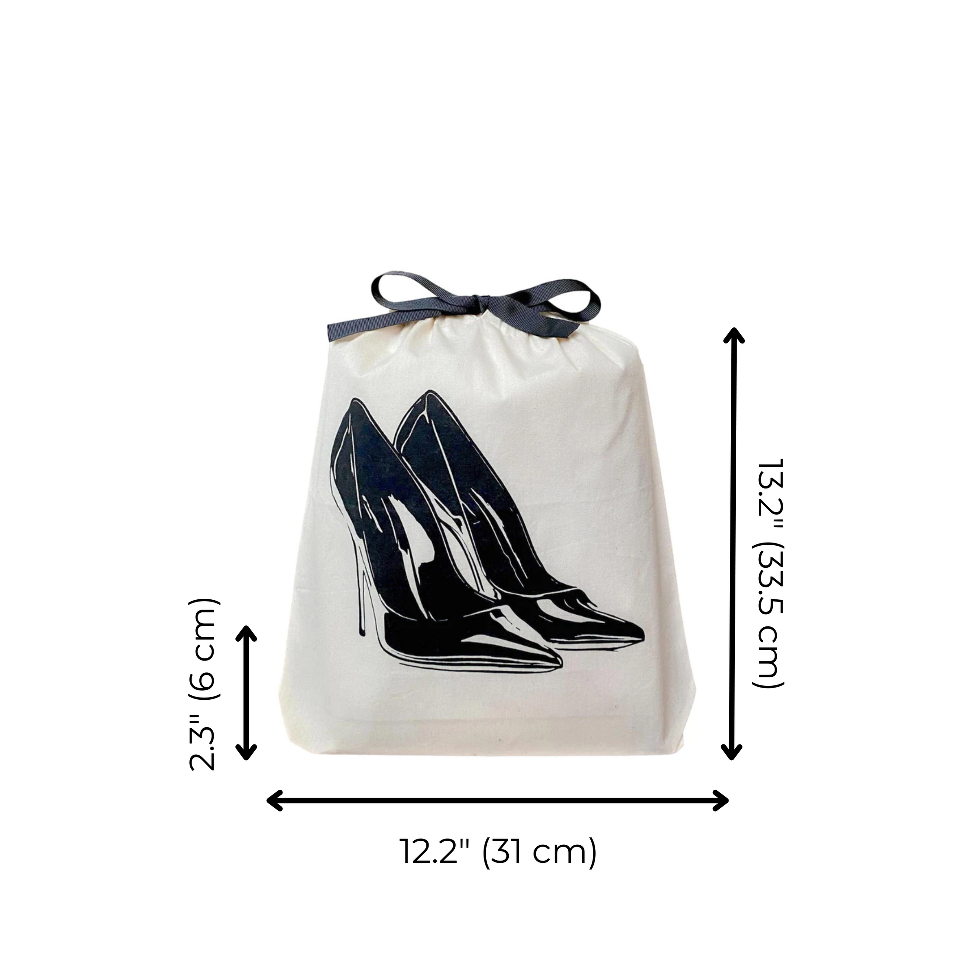 High Heel Pumps Shoe Bag, Cream - Concordia Style Boutique