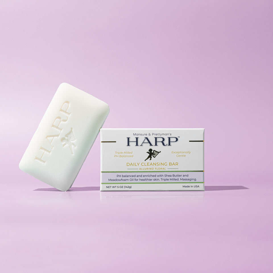 HARP pH-Balanced Body Wash Bar - Exceptionally Gentle For Dry or Sensitive Skin + Shea Butter-Borage oil- Meadowfoam | Non-Comedogenic | Soap-Free, Lye-Free. VANILLA LAVENDER FRAGRANCE. 5oz
