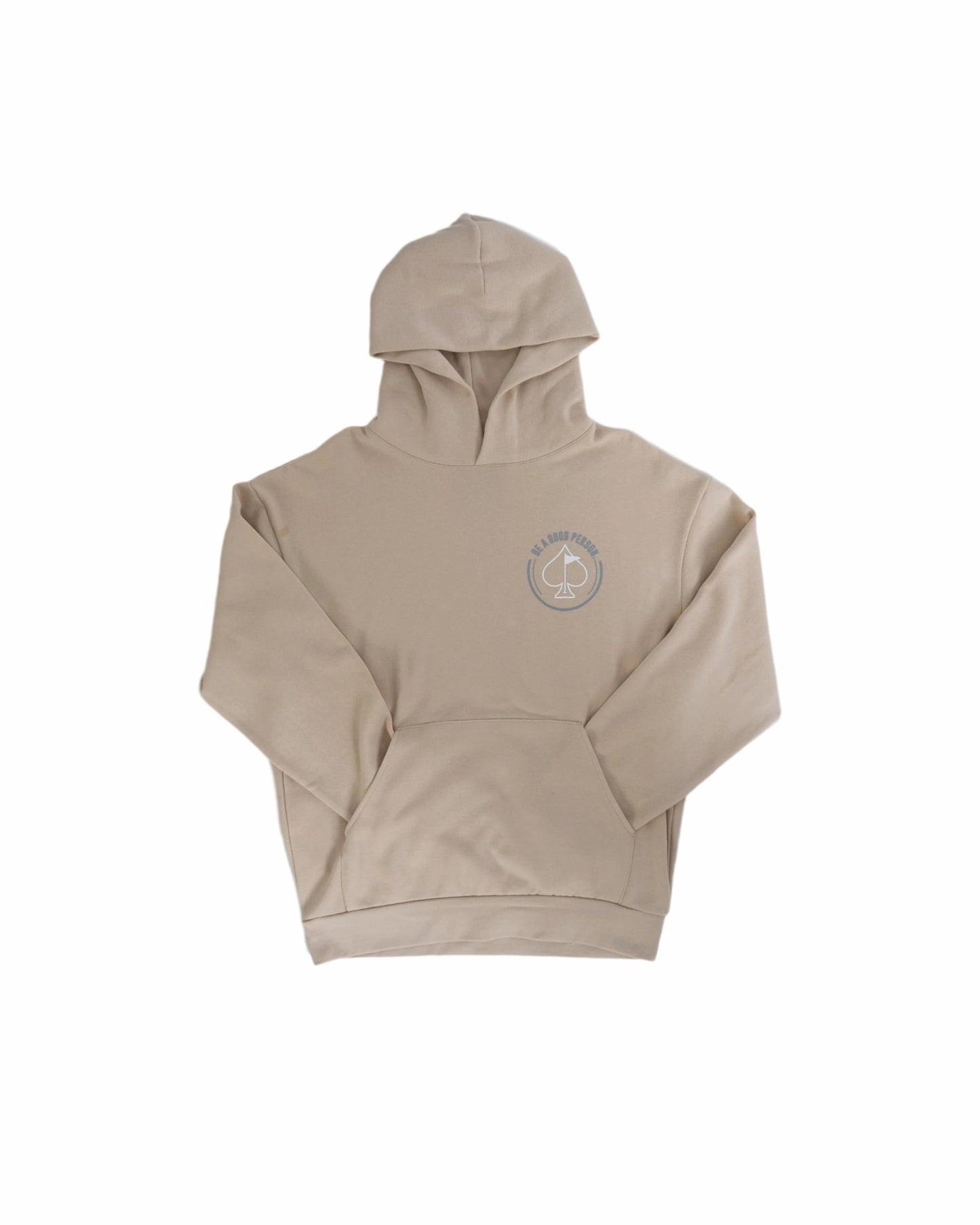 Be A Good Person X Pins and Aces Relax Hood Hoodie - Cream