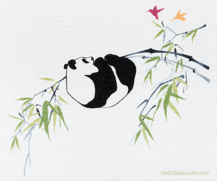 Mixed Pandas Set of 3 (One of each design) Paper Towel Replacements | Swedish Dishcloths - Concordia Style Boutique
