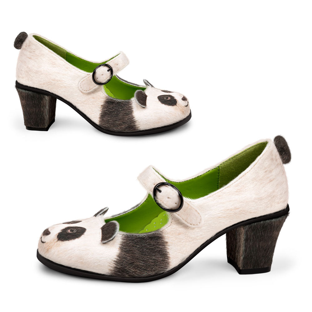 Chocolaticas® Mid Heels Panda Women's Mary Jane Pump - Concordia Style Boutique