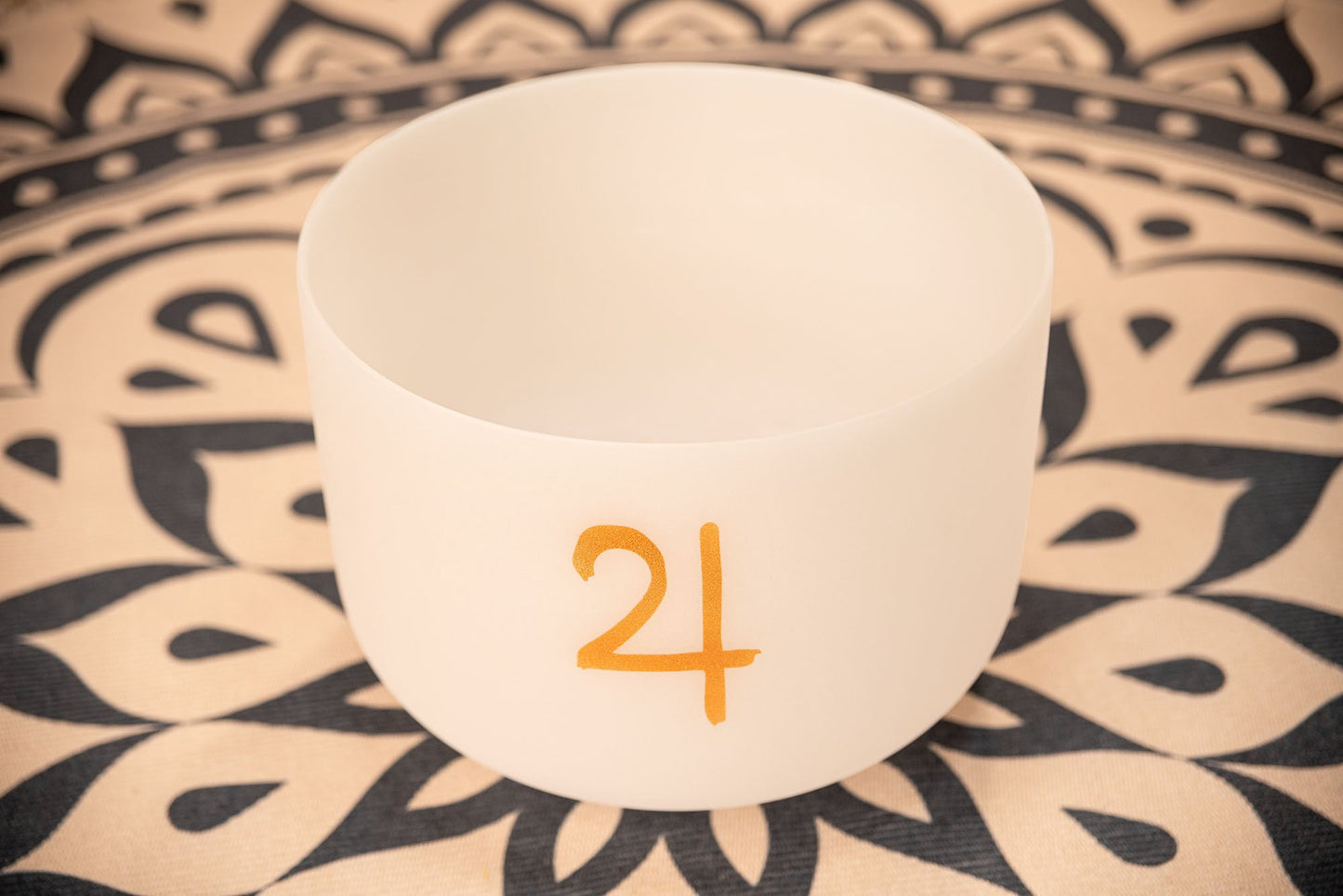 12" Planetary Tuned Crystal Singing Bowl, Jupiter 183.58 Hz