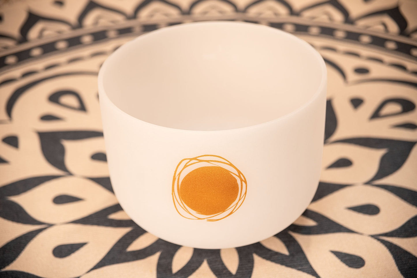 12" Planetary Tuned Crystal Singing Bowl, Schumann Resonance 250.56 Hz