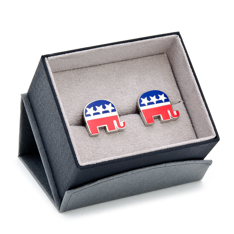 Republican Elephant Cufflinks - Concordia Style Boutique