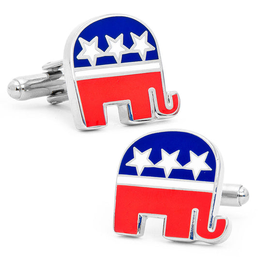 Republican Elephant Cufflinks - Concordia Style Boutique