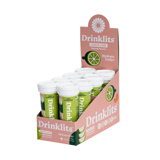 LEMON-LIME Electrolyte Tablets for Daily Hydration (8 Tubes, 80 Servings) - Concordia Style Boutique