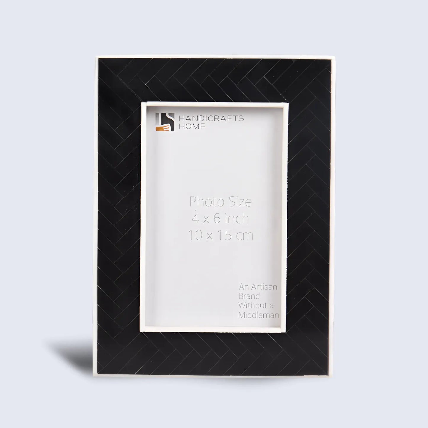 Black & White Resin Inlay Handmade Picture Frame – 4x6 & 5x7 - Concordia Style Boutique