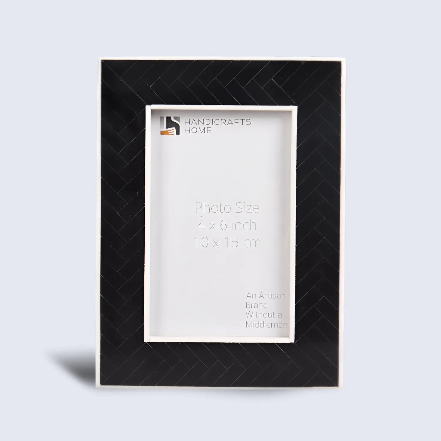 Black & White Resin Inlay Handmade Picture Frame – 4x6 & 5x7 - Concordia Style Boutique