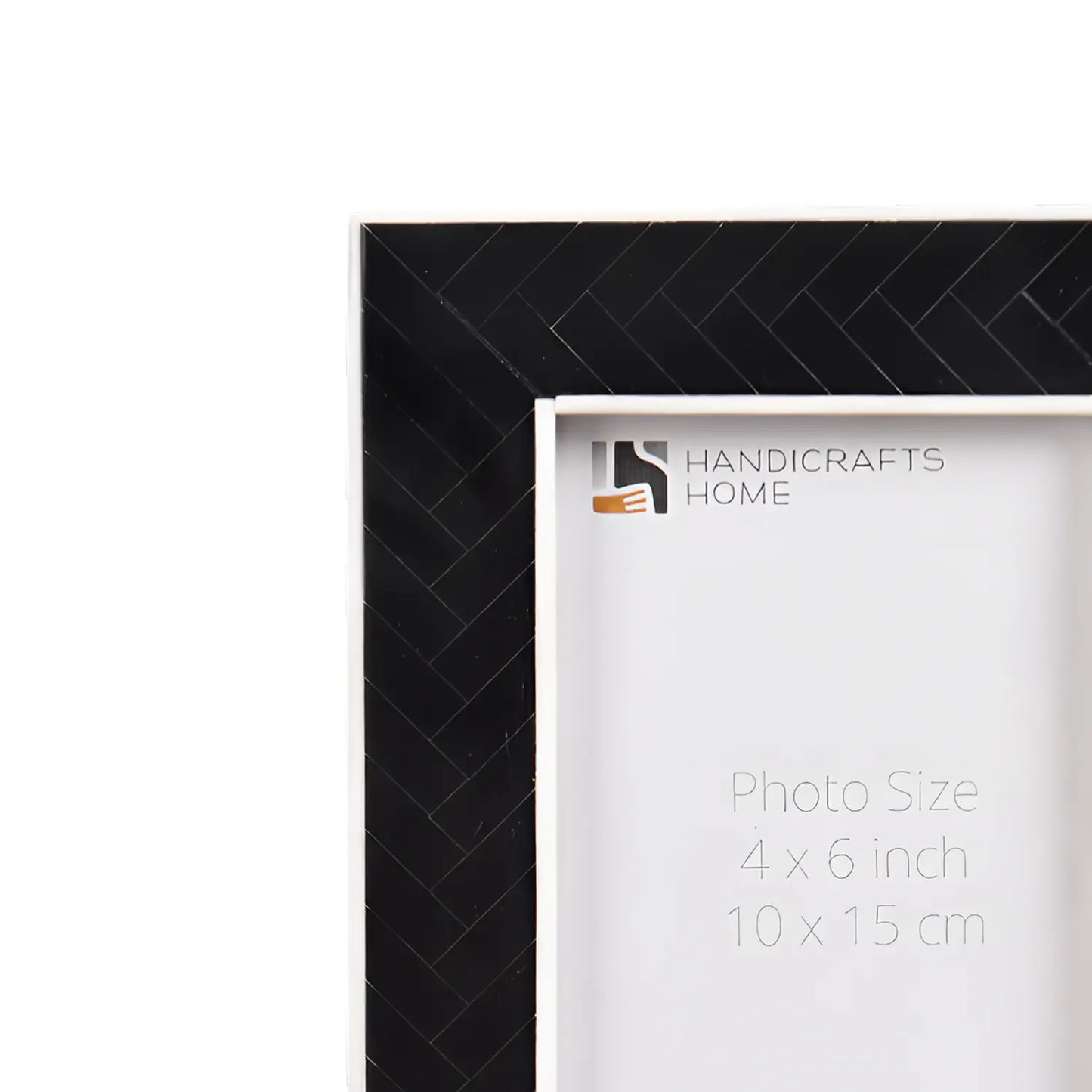 Black & White Resin Inlay Handmade Picture Frame – 4x6 & 5x7 - Concordia Style Boutique