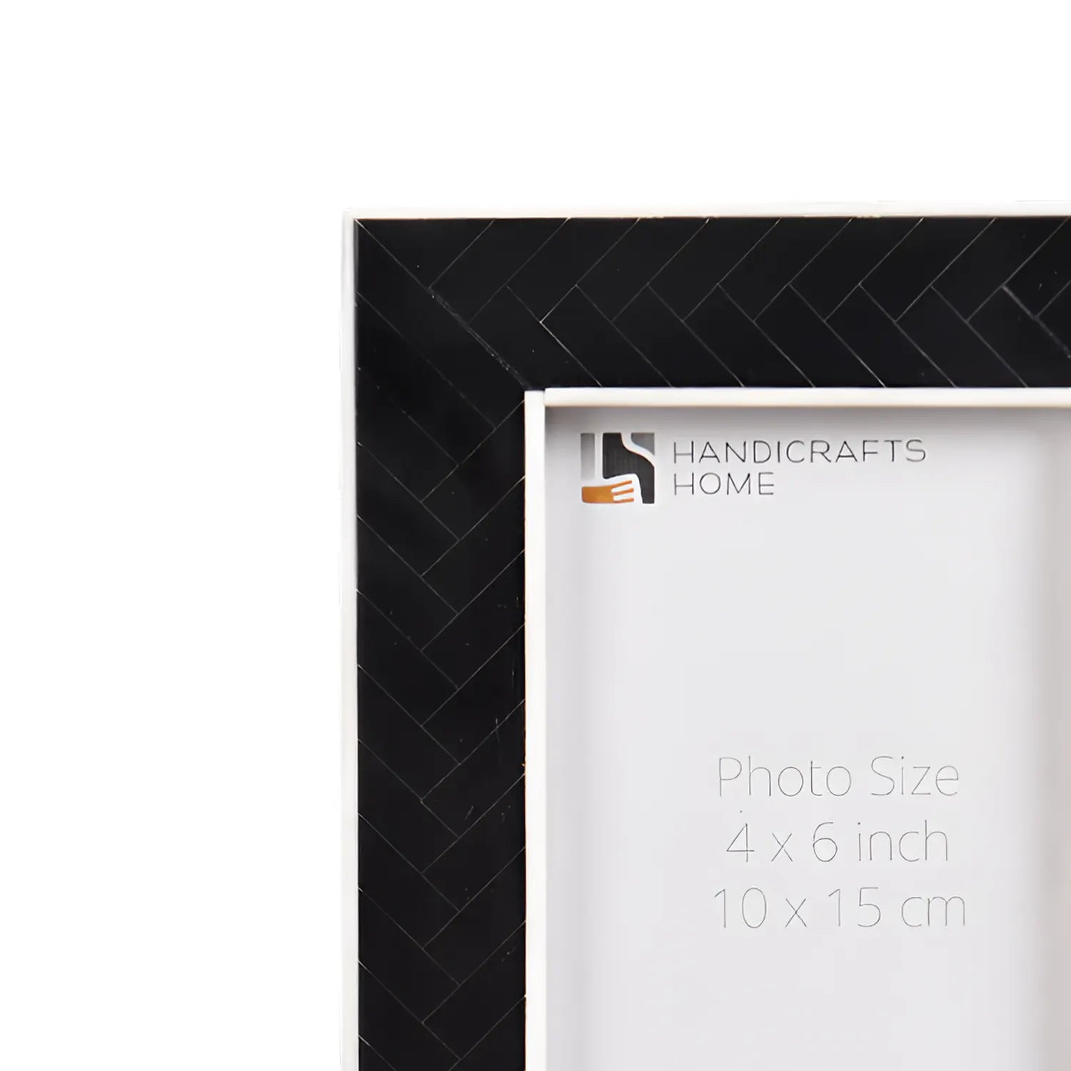 Black & White Resin Inlay Handmade Picture Frame – 4x6 & 5x7 - Concordia Style Boutique