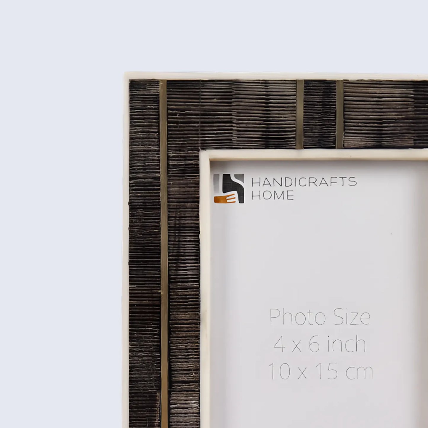 Horn Inlay & Resin Inlay Shagrin Picture Photo Frames Brown, 4x6 5x7 - Concordia Style Boutique