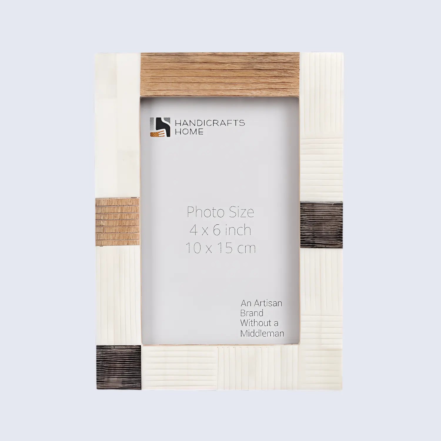 Horn, Wood & Bone Inlay Handmade Neutral Picture Frames - 4x6, 5x7 - Concordia Style Boutique