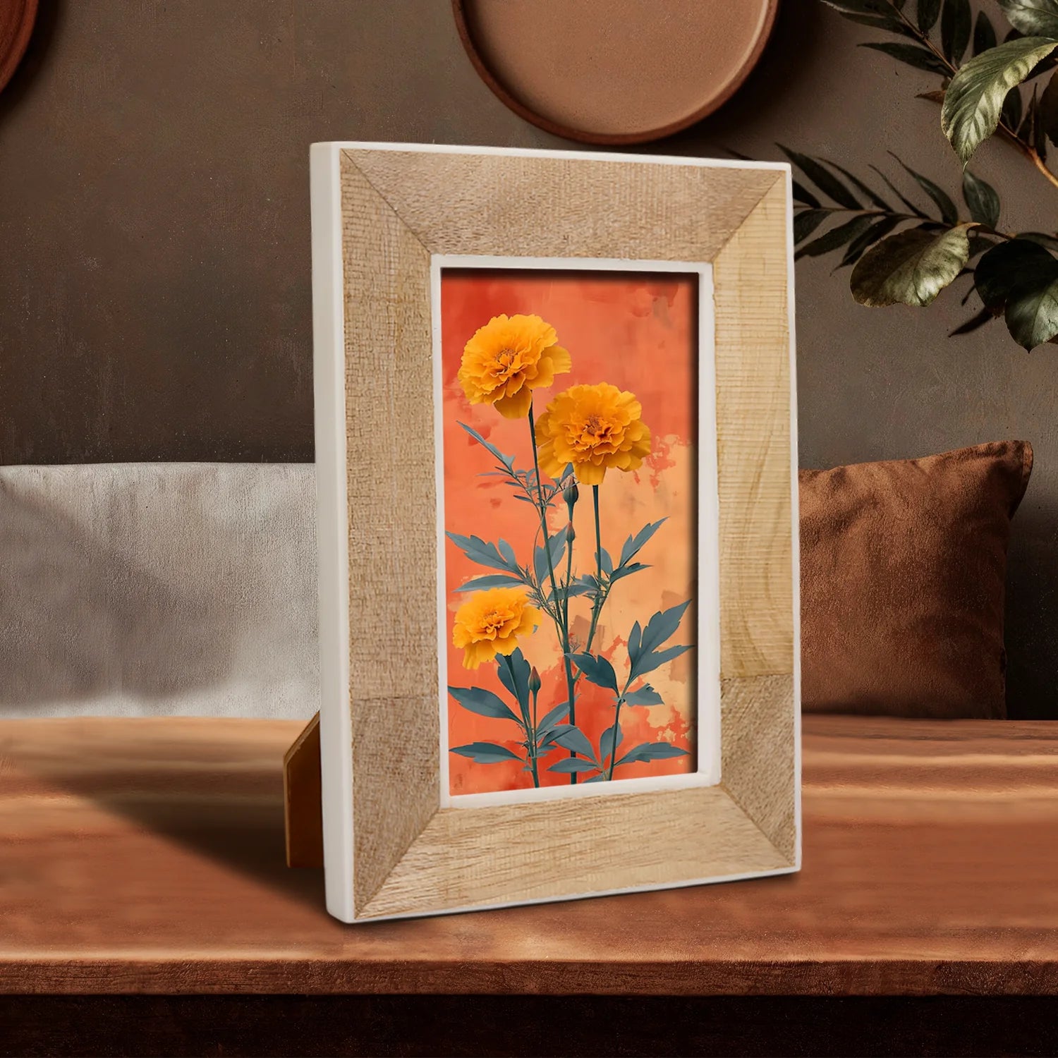 Wood & Bone inlay Wooden Handmade Picture Frame - Concordia Style Boutique