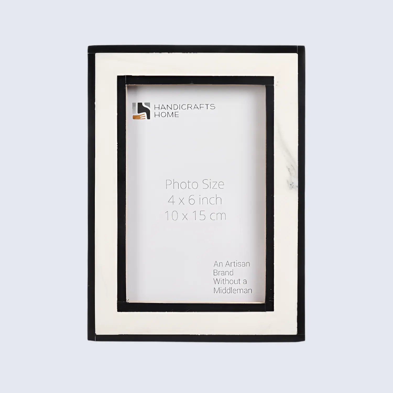 Resin Inlay Frame – Black & White in 4x6 & 5x7 - Concordia Style Boutique