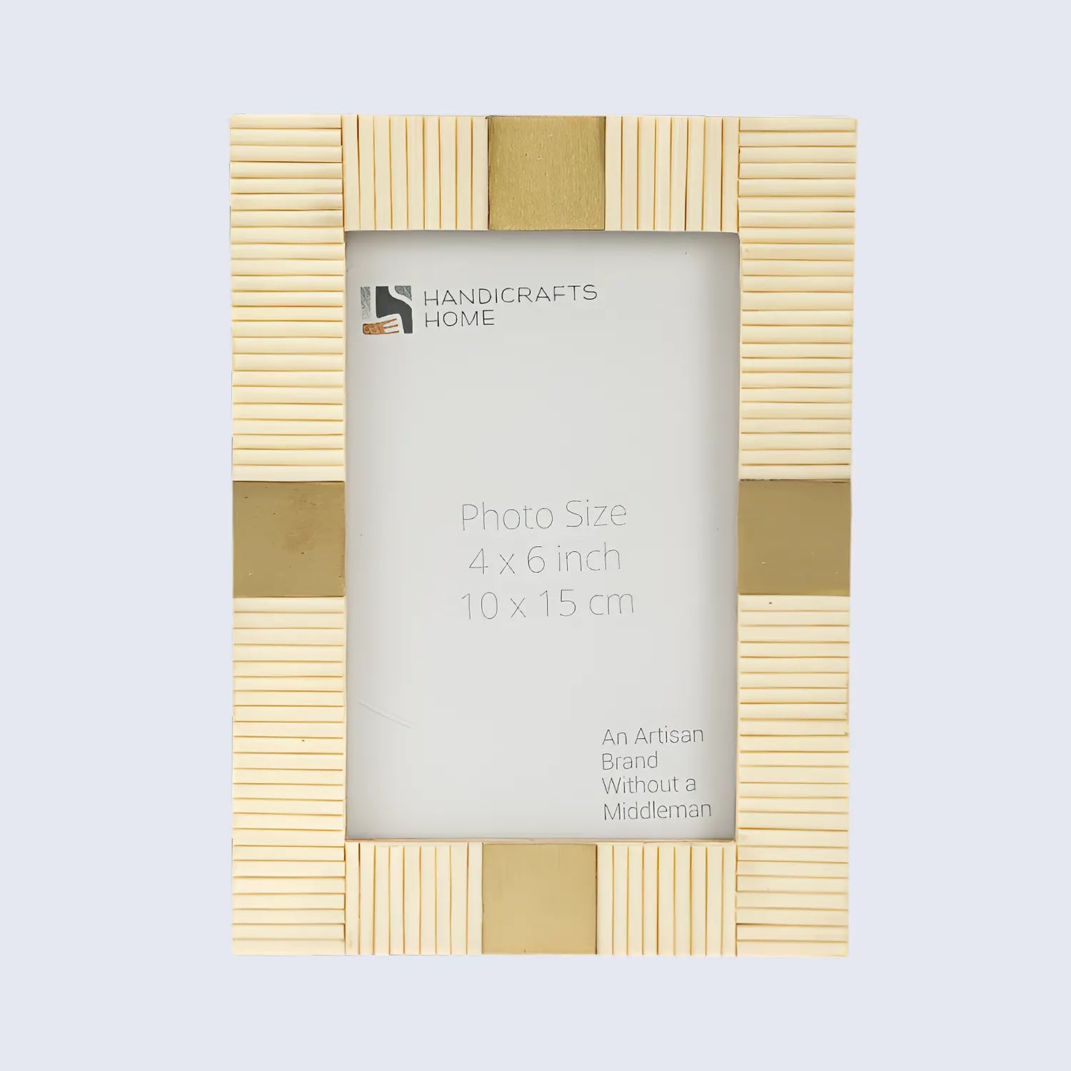 Resin Inlay White & Gold Picture Frame For Desk & Wall-3 Sizes - Concordia Style Boutique