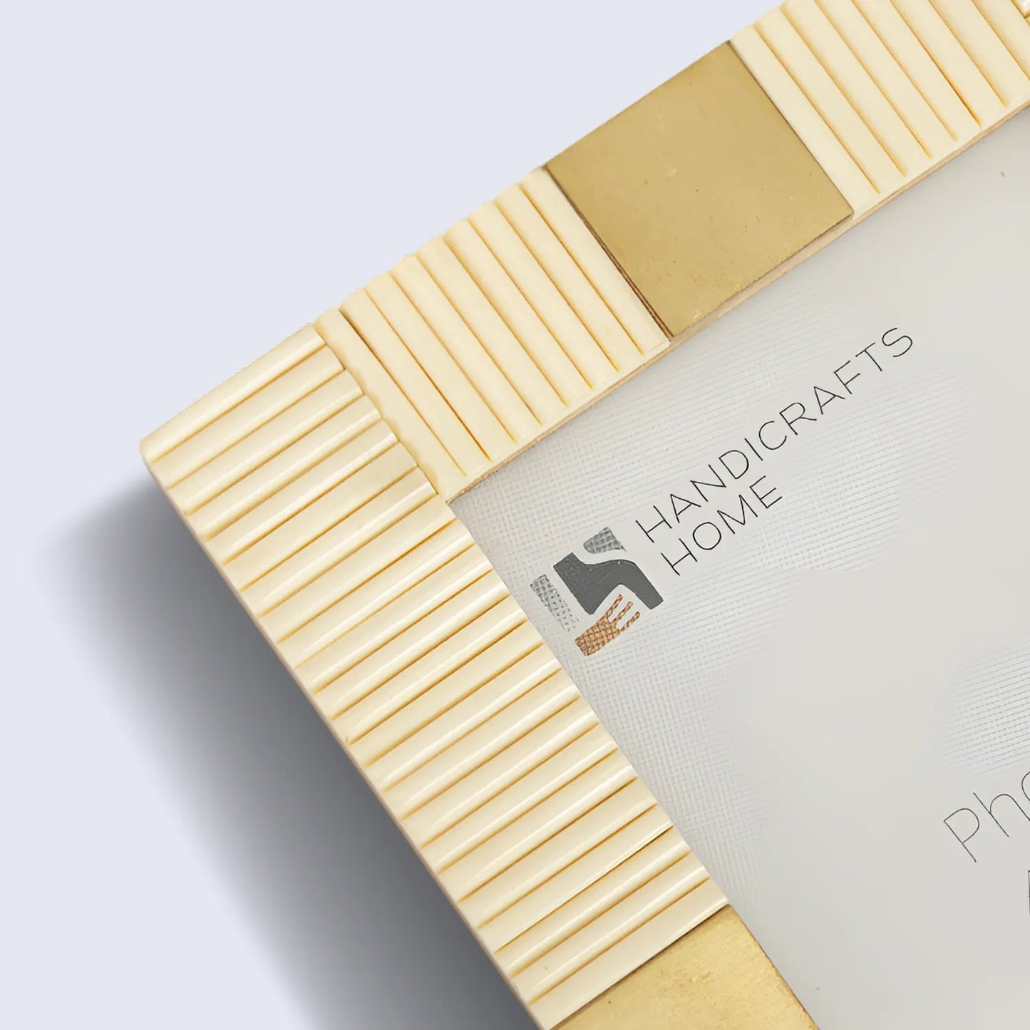 Resin Inlay White & Gold Picture Frame For Desk & Wall-3 Sizes - Concordia Style Boutique